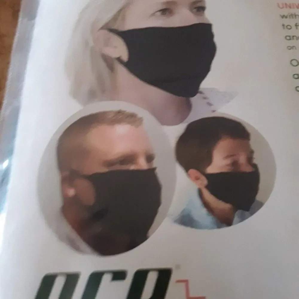 Face Masks 3 pack for face coverings unisex pack reusable nonsurgical black